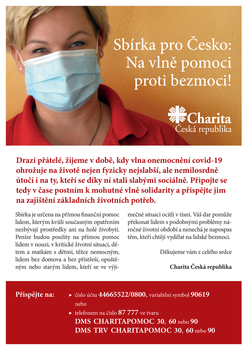 Charita letak A4 tisk varianta 1