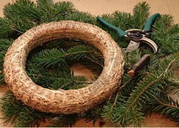 Výroba dušičkových věnců