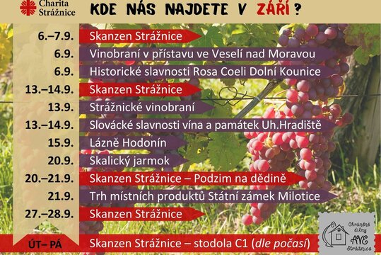 Prodeje Chráněných dílen AVE září 2025