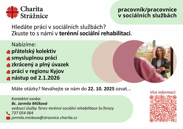 VOLNÉ PRACOVNÍ MÍSTO Teres